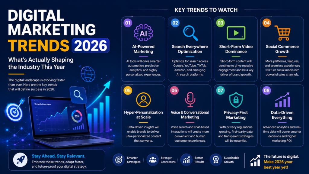 Digital Marketing Trends 2026: What’s Actually Shaping the Industry This Year