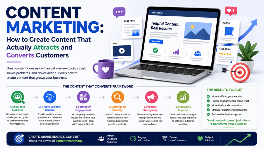 Content Marketing: How to Create Content That Actually Attracts and Converts Customers
